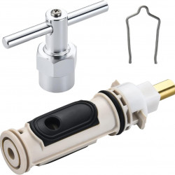 1222 Replacement Cartridge with Removal Tool 104421 and Retainer Clip Tub Shower Repair Kit,Compatible with Moen One Hanlde Posi Temp Faucet,Solid Brass and Plastic