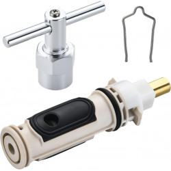 1222 Replacement Cartridge with Removal Tool 104421 and Retainer Clip Tub Shower Repair Kit,Compatible with Moen One Hanlde Posi Temp Faucet,Solid Brass and Plastic