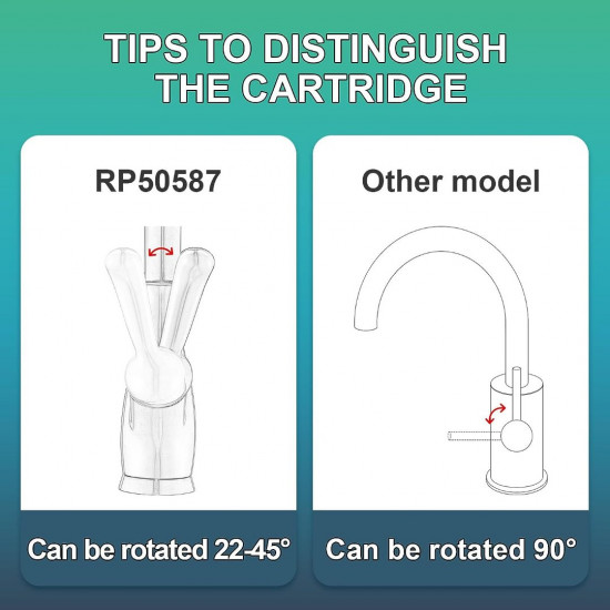 RP50587 Cartridge Compatible with Delta Single Handle Kitchen and Lavatory Faucets, Works with DIAMOND Seal Technology Models Featuring a 36 mm Motion Cartridge, RP51503 Bonnet Nut