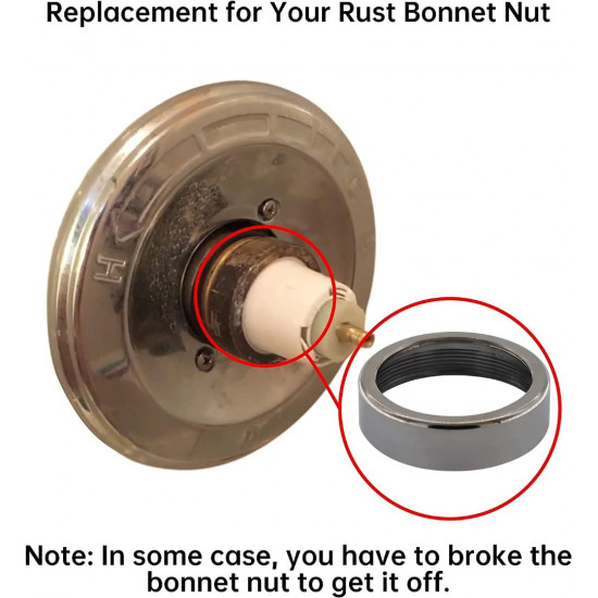 RP19804 Shower Cartridge Replacement for Delta 1300/1400 Series, Compatible with Delta Monitor Rough-in Valve and Single-Hanlde Trim Kit, Include RP22734 Bonnet Nut Replacement