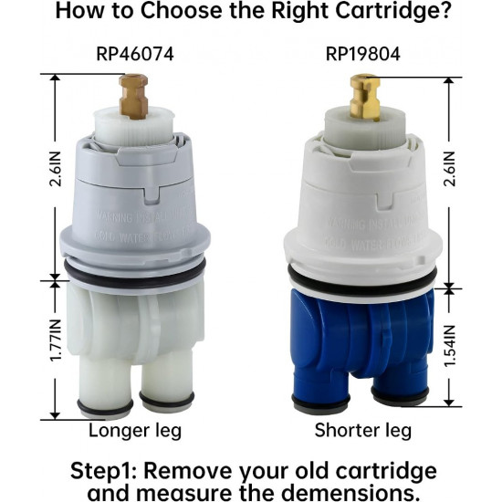 RP46074 Shower Cartridge Replacement for Delta 13/14 Series, Compatible with Delta MultiChoice Rough-in Valve and Single-Hanlde Trim Kit