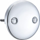 DTT101 Repalcement for Kingston Brass 2 Hole Bathtub Overflow Plate,3-3/16 Inches Diameter,Polished Chrome 