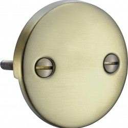 DTT108 Repalcement 3-3/16 Inch Diameter 2 Hole Bathtub Overflow Plate for Kingston Brass, Brushed Nickel 