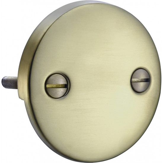 DTT108 Repalcement 3-3/16 Inch Diameter 2 Hole Bathtub Overflow Plate for Kingston Brass, Brushed Nickel 