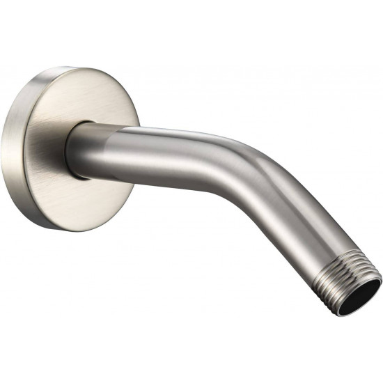 Wall Mounted Extention Shower Arm (Sold Includes Shower Arm Flange) Replacement for Delta U4993-SS 6-inches, Brilliance Stainless 