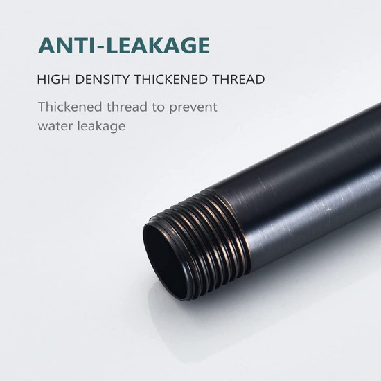 High-end Wall Mounted Extention High Arc Anti-corrosion Shower Arc（Made of Solid Brass) Replacement for Delta RP61273-RB 16-inch, Venetian Bronze 