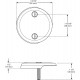 U2693-PK Replacement Overflow Plate 2 Hole Tub Drain for Delta,Chrome 