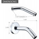 Wall Mounted Extention Shower Arm (Sold with Shower Arm Flange) Replacement for Delta U4993-PK 6-inch, Chrome 