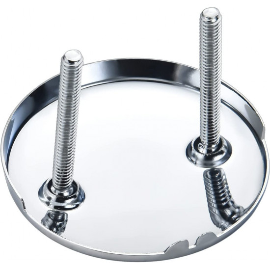 DTT101 Repalcement for Kingston Brass 2 Hole Bathtub Overflow Plate,3-3/16 Inches Diameter,Polished Chrome 