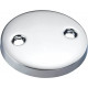 DTT101 Repalcement for Kingston Brass 2 Hole Bathtub Overflow Plate,3-3/16 Inches Diameter,Polished Chrome 