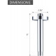 RP61058 Replacement for Delta 6 inches Anti-leakage Ceiling Wall Mounted Shower Arm and Flanged for American Standard, Chrome